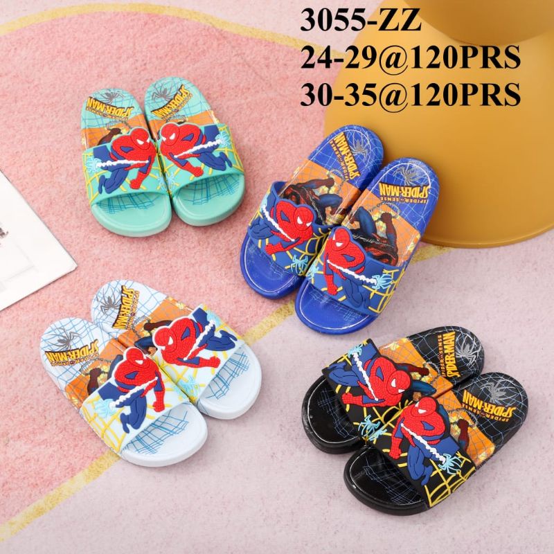 SANDAL KARET ANAK KARAKTER SPIDER INPORT SANDAL JELLY IMPORT BUAT ANAK COWOK