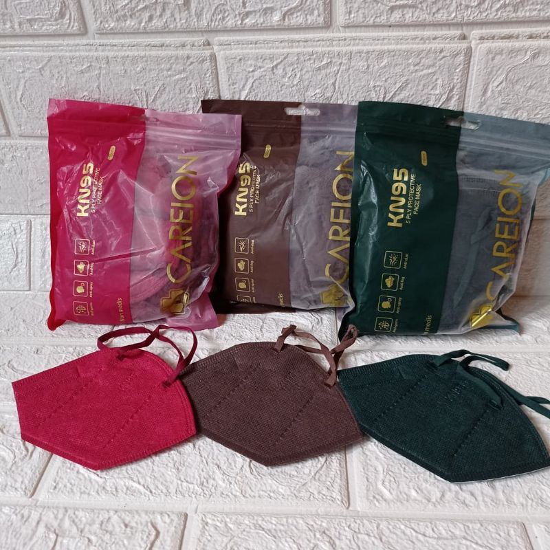 MASKER KN95 CAREION EARLOOP MASKER KN95 5PLY WARNA WARNI CAREION / MASKER KN95