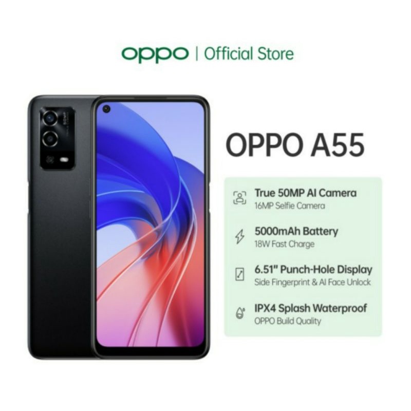 OPPO A55 RAM 4/64GB | OPPO A 55 4/128GB OPPO A17 4/64 GARANSI RESMI OPPO