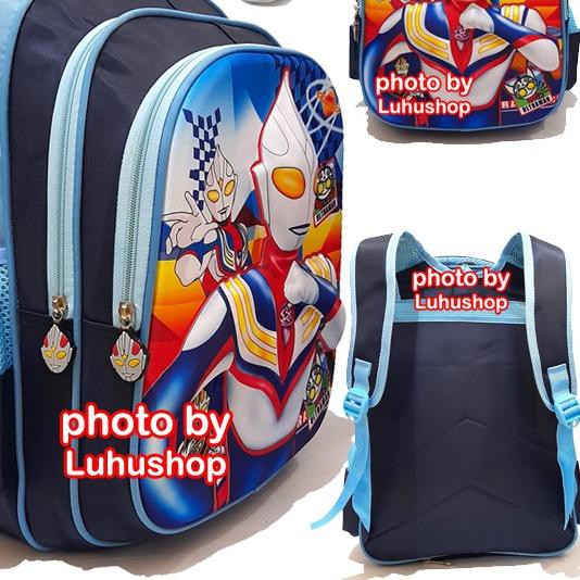 ♡ Tas SD Anak Sekolah Cowo Tas Anak Laki Laki Superhero Ultraman Ultramen ➽