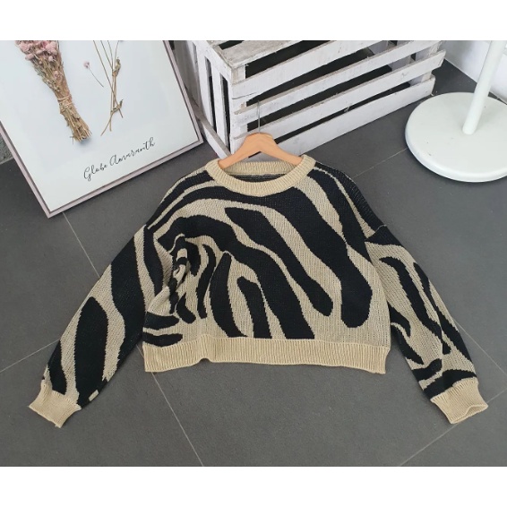 zebra arabele croope, atasan trend korea