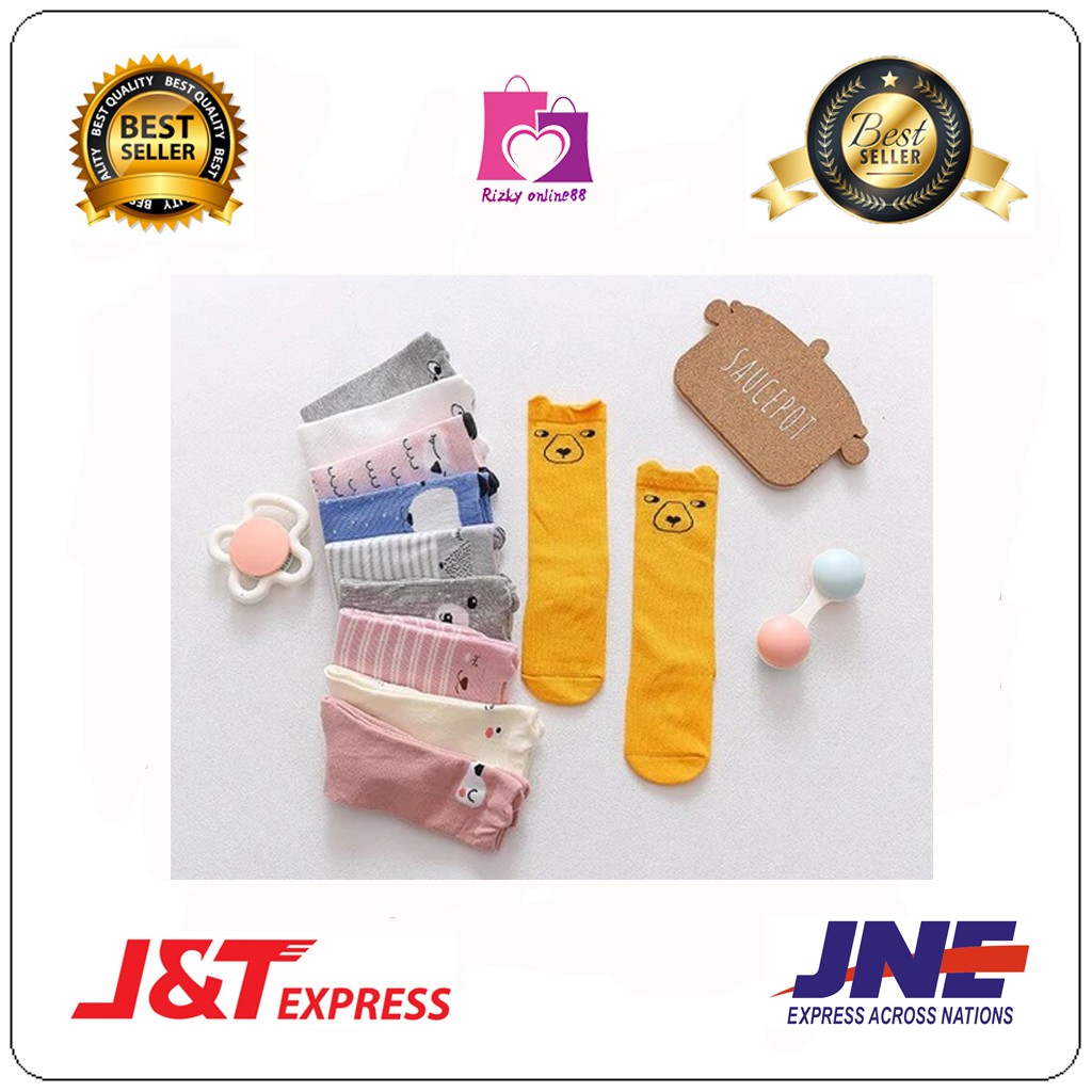 Rizkyonline88 kaus kaki anak balita kaos kaki panjang lucu BB05