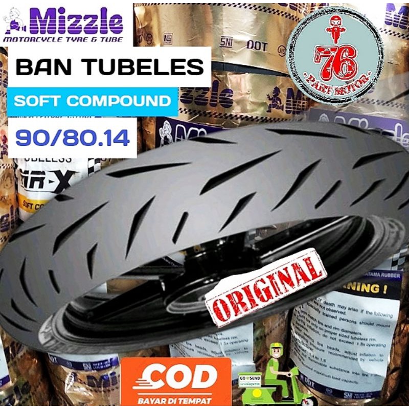 BAN TUBLES MATIC MIZZLE MR-X SOFT COUMPOUND 90/80.14 FREE PENTIL
