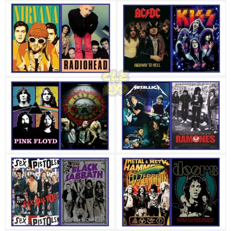 Poster Kamar Aesthetic Band 90's