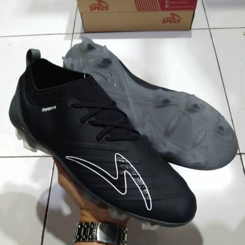 SEPATU BOLA SPECS SWERVO GALACTICA FG BLACK
