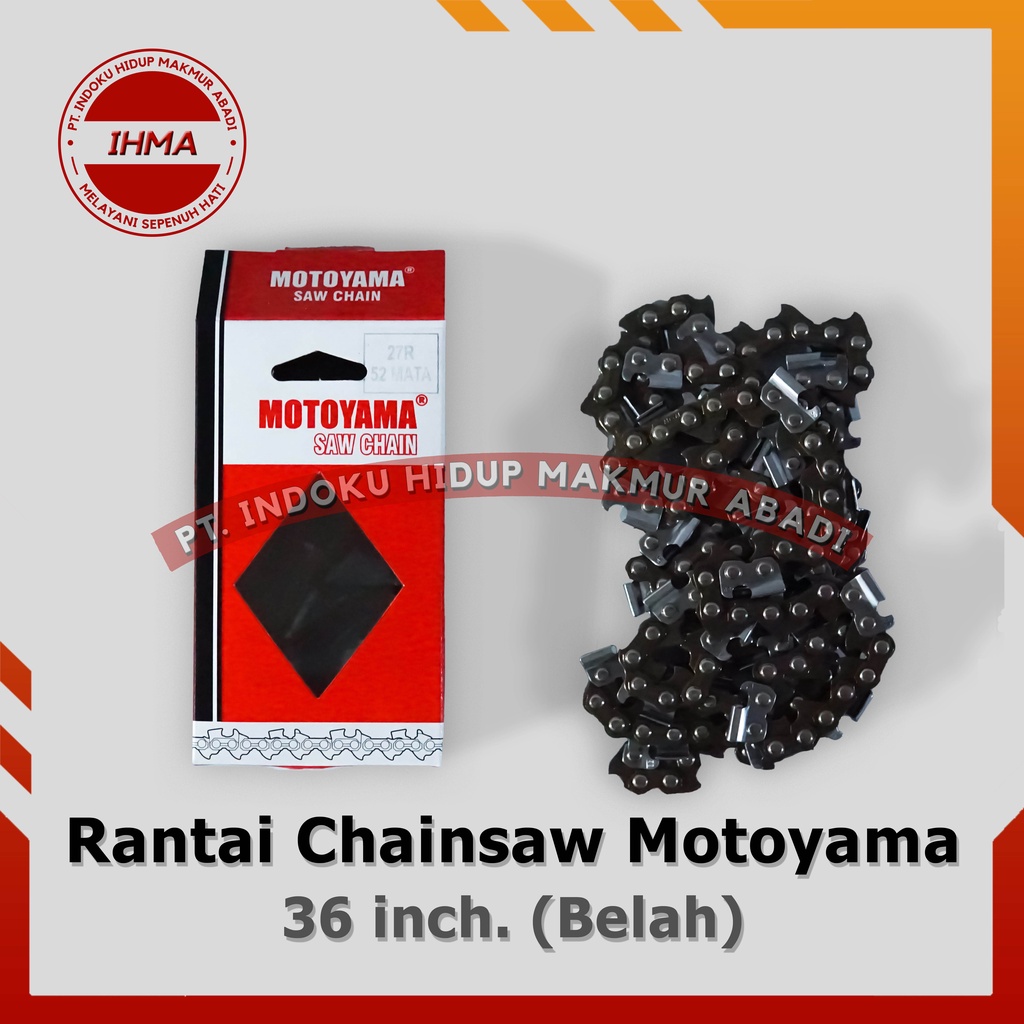 Rantai Chainsaw Motoyama 36 inch. Belah 52 Mata