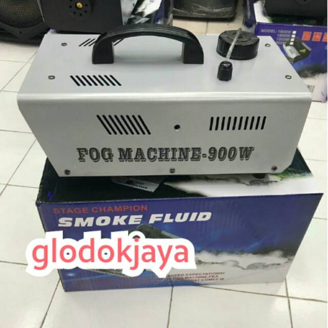 MESIN ASAP ATAU FOG MACHINE 900W SILVER