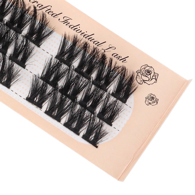 Individual Lashes Clusters Eyelash Extension Dovetail Segmented Lashes 24 Volume Natural Segmented Eyelashes Bundles New Hotting