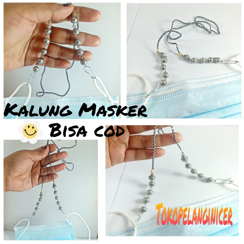 Strap MaskerTren/ Masker Modis dan Fungsional /kalung masker kekinian/strap masker mutiara