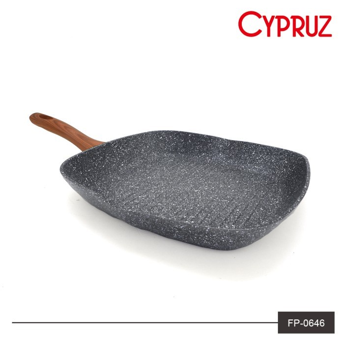 Grill Pan Marble merk Cypruz 24 cm kompor induksi