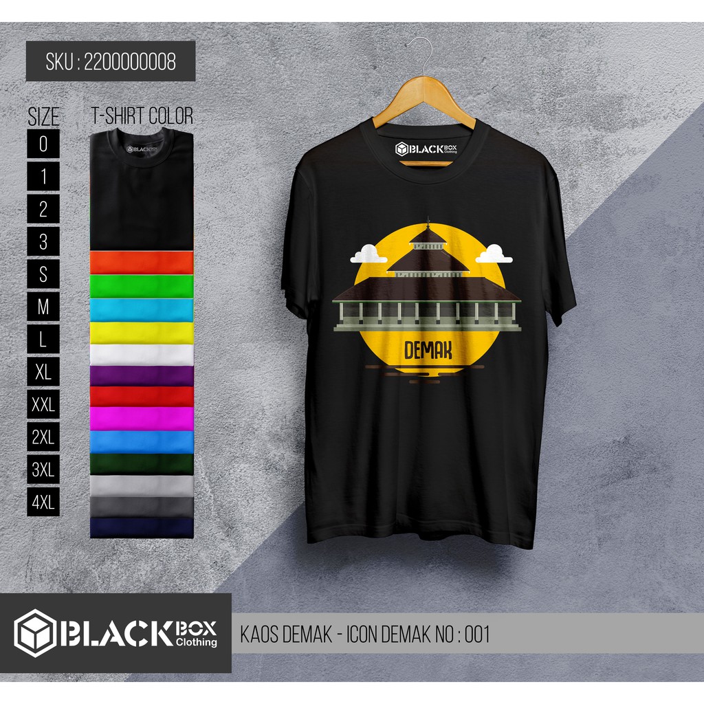 Kaos Icon Demak - Kaos Baju Pakaian Demak Premium Quality