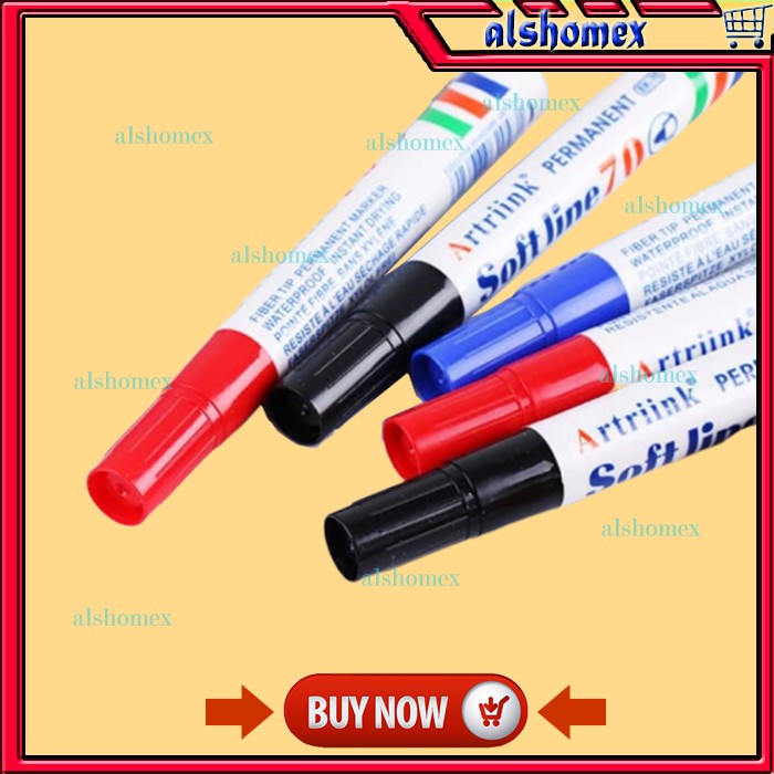 

AL194 Spidol Permanent Marker Waterproof Soft Line EK 70 ATK Alat tulis