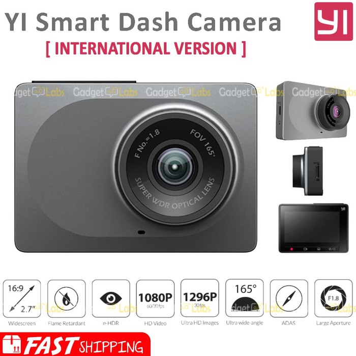 Jual Xiaomi Yi Smart Car DVR WiFi Dash Cam International Version Grey ...