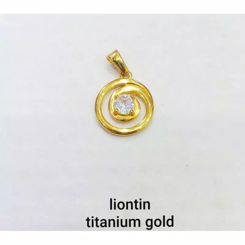 LIONTIN TITANIUM WANITA WARNA EMAS BANYAK MOTIF STAINLESS STEEL