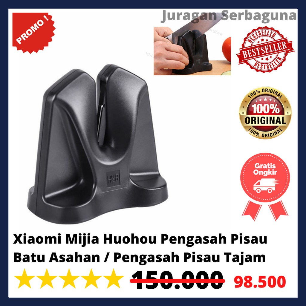 Xiaomi Mijia Huohou Pengasah Pisau Batu Asahan / Pengasah Pisau Tajam