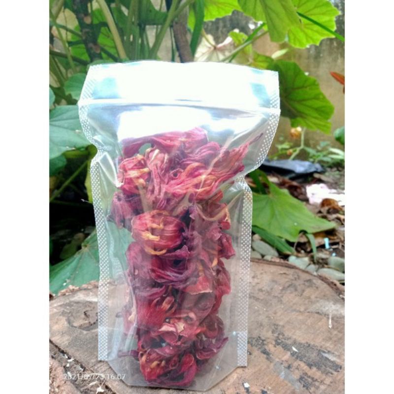 

Teh Bunga Rosella Merah Kering Penurun Kolestrol / Teh Herbal Bunga Rosela100g