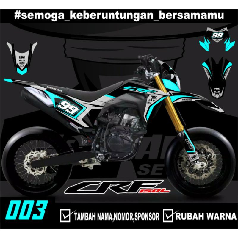 Sticker setiker stiker decal CRF 150 L- Fullbody-Dekal stiker Trail Supermoto laminasi glosy