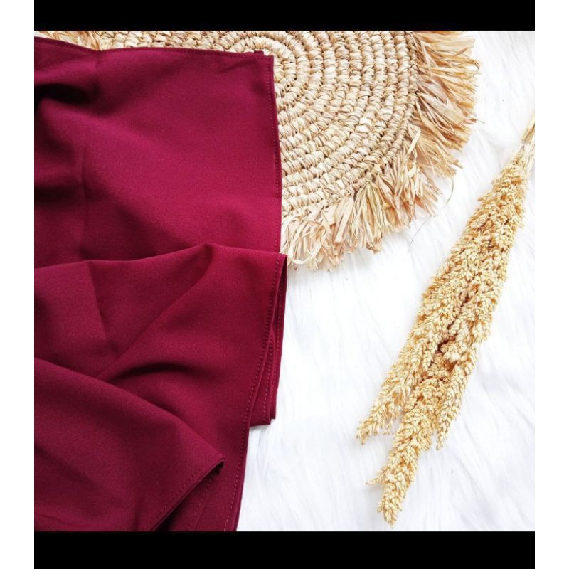 Pasmina Diamond Ceruty 180x75 Pashmina Panjang sabyan Basic Non Instan hijab Terlaris-Pashmina Marron