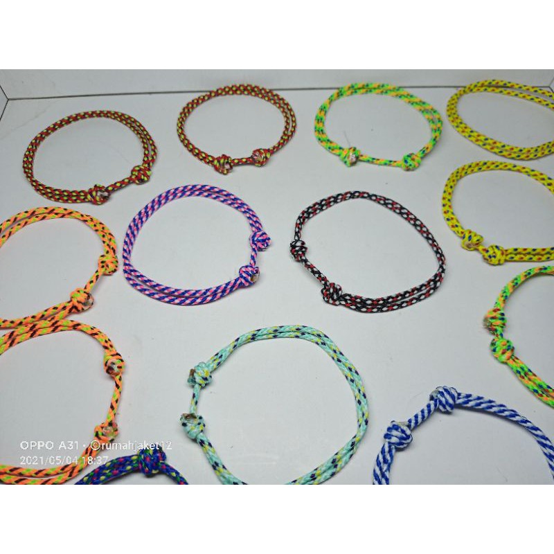 gelang tali perusik polos