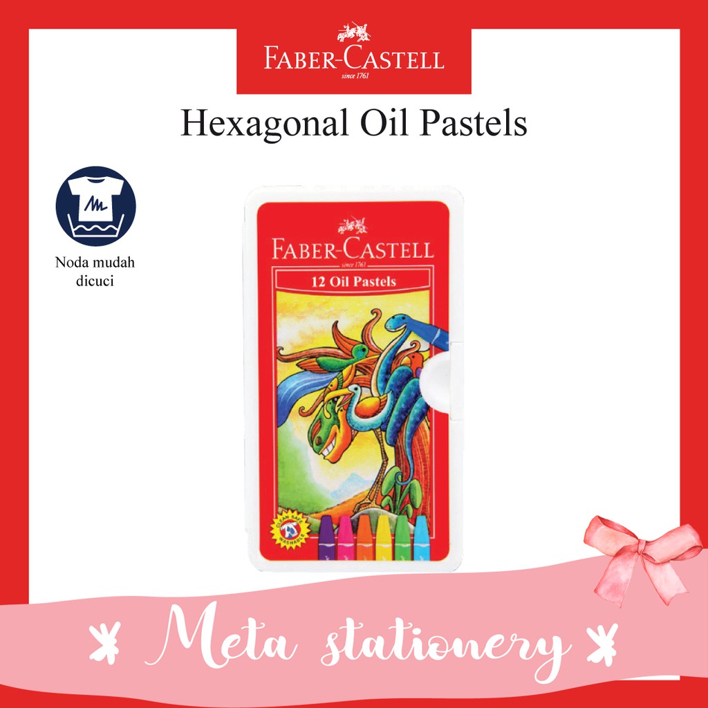 

Crayon Hexagonal Oil Pastel Faber Castell 12
