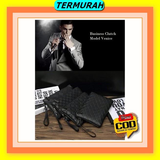 Clutch Pria Import Batam Bfk352 Tas Tangan Handbag Cowok (Bisa Cewek) Premium Bahan Kulit Motif Kang
