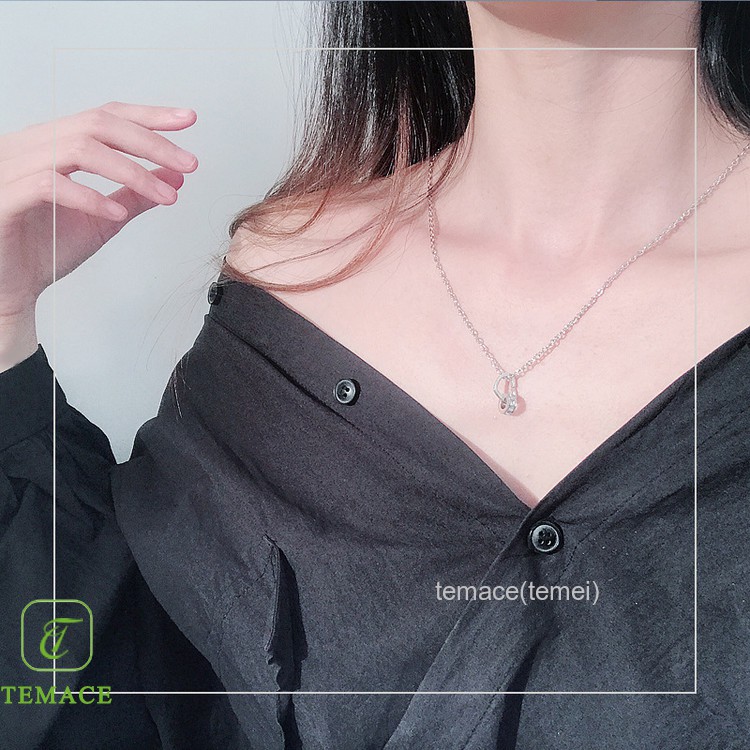 【MHANG】Kalung Wanita Senyum Baru New Smile Lady Necklace Rantai Klavikula Logam Sederhana Berkualitas Tinggi