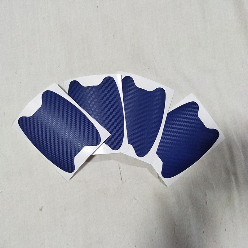 【car stickers】EBAY handle stick 3D carbon fiber wrist stick 4 Pack scratch car