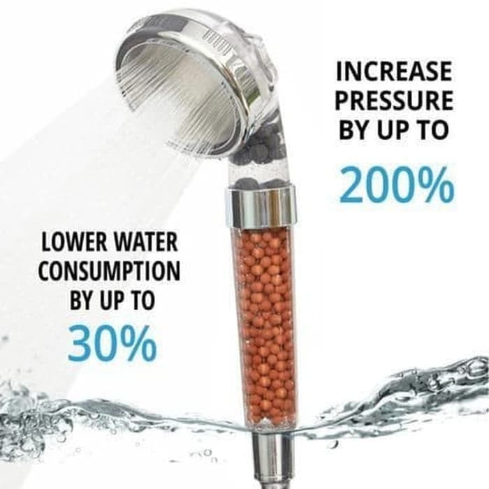 Kepala Shower Head Ion SPA Ionizer Healthy Crystal 3 Model