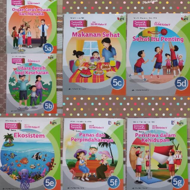 Jual Buku Tematik Terpadu Sd Mi Kelas 5a 5b 5c 5d 5e 5f 5g Kurikulum 2013 Erlangga Shopee 