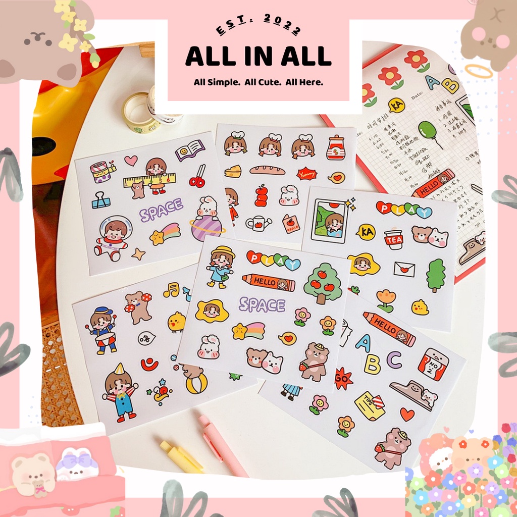 

❤️ALL IN ALL❤️1 PC STICKER PET CUTE CARTOON GIRL STIKER HIAS JURNAL STIKER BOX | KOREAN STICKER PET ROSYPOSY CUTE CARTOON GIRL SCRAPBOOK | TRANSPARENT GIRL STICKER FOR JOURNALING SCRAPBOOKING STATIONERY SCHOOL SUPPLIES