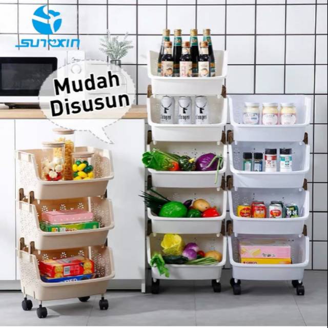 SUNXIN Rak Dapur Plastik 3 susun Shopee Indonesia SUNXIN Rak Dapur Plastik 3 susun Shopee Indonesia