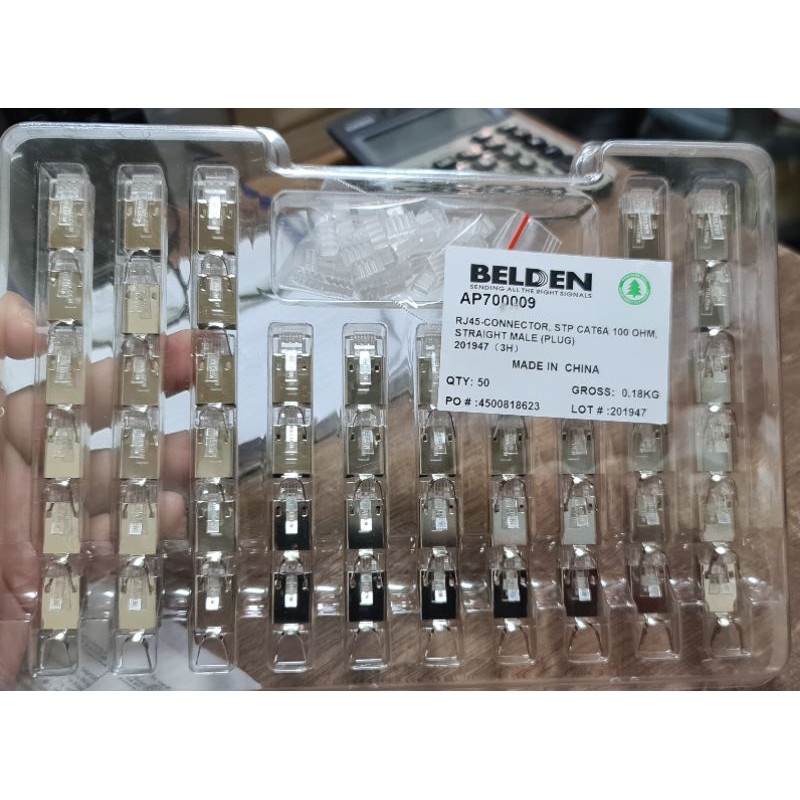 pin STP BELDEN CAT6A 100 OHM AP 700009