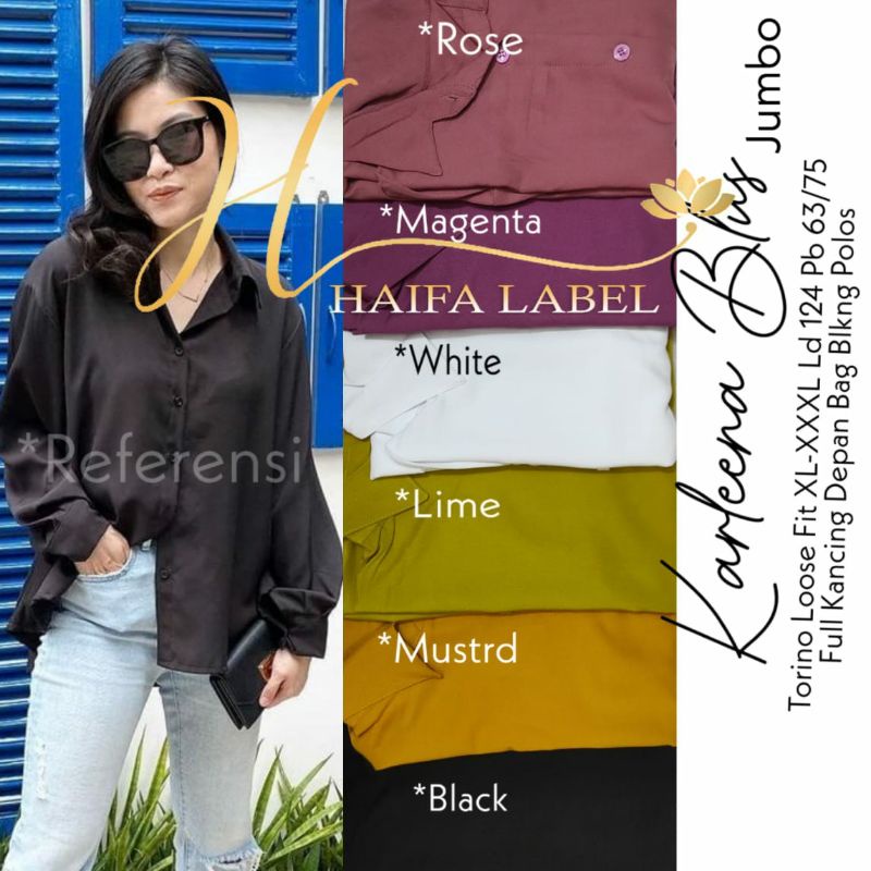 KARLEENA BLUS ORIGINAL BY HAIFA LABEL (100% REAL PICT ORI BERLABEL HAIFA)