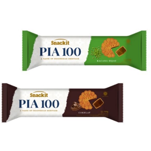 

SNACKIT Kue Pia 100 Kacang Hijau Cokelat jadul 150g