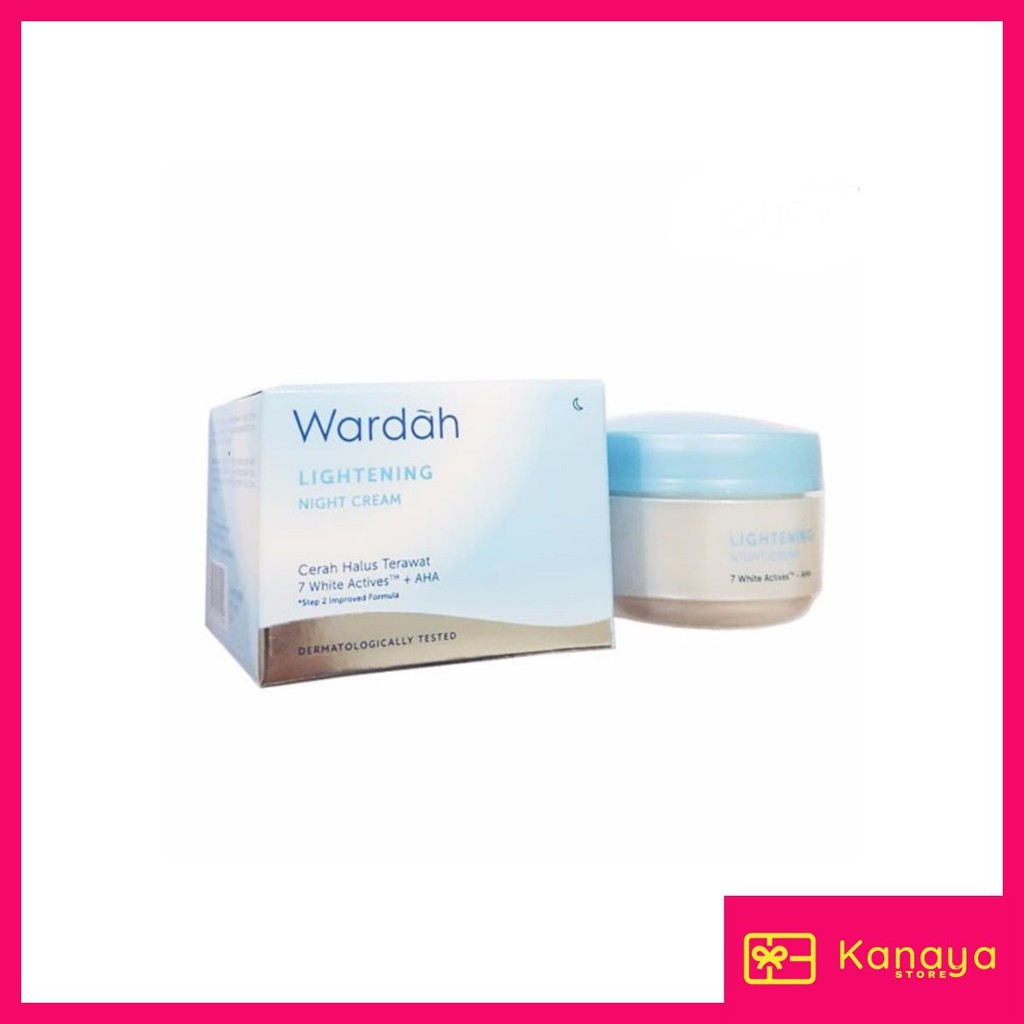 (BISA COD) Wardah Lightening Night Cream 30 gr Pot (Ukuran Besar)