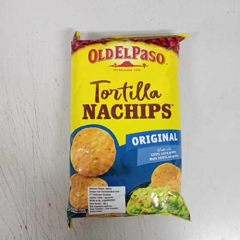 

(CEMILAN INSTAN) OLD EL PASO TORTILLA NACHIPS ORIGINAL 185GR