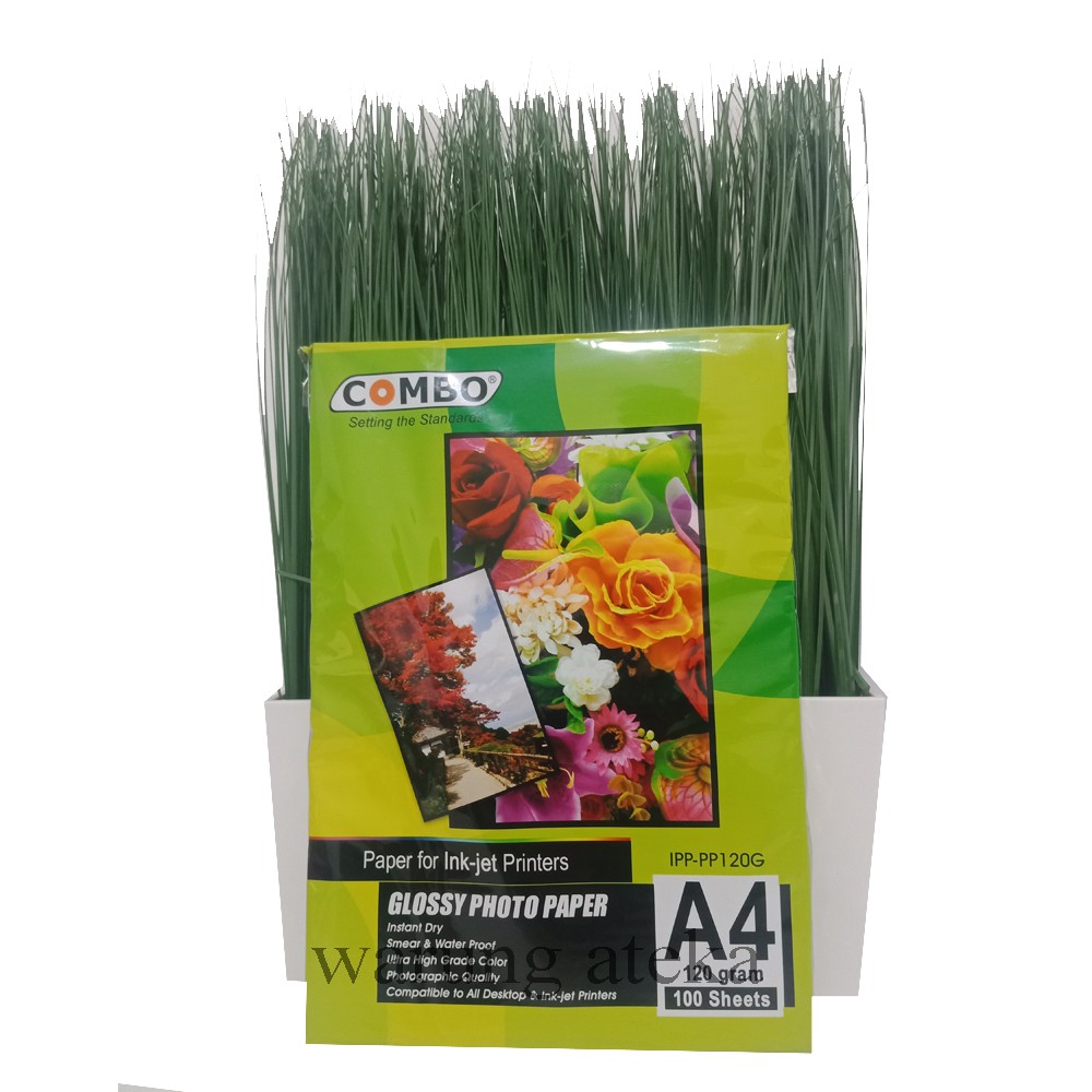 COMBO GLOSSY PHOTO PAPER A4 120GR - 100 Lembar