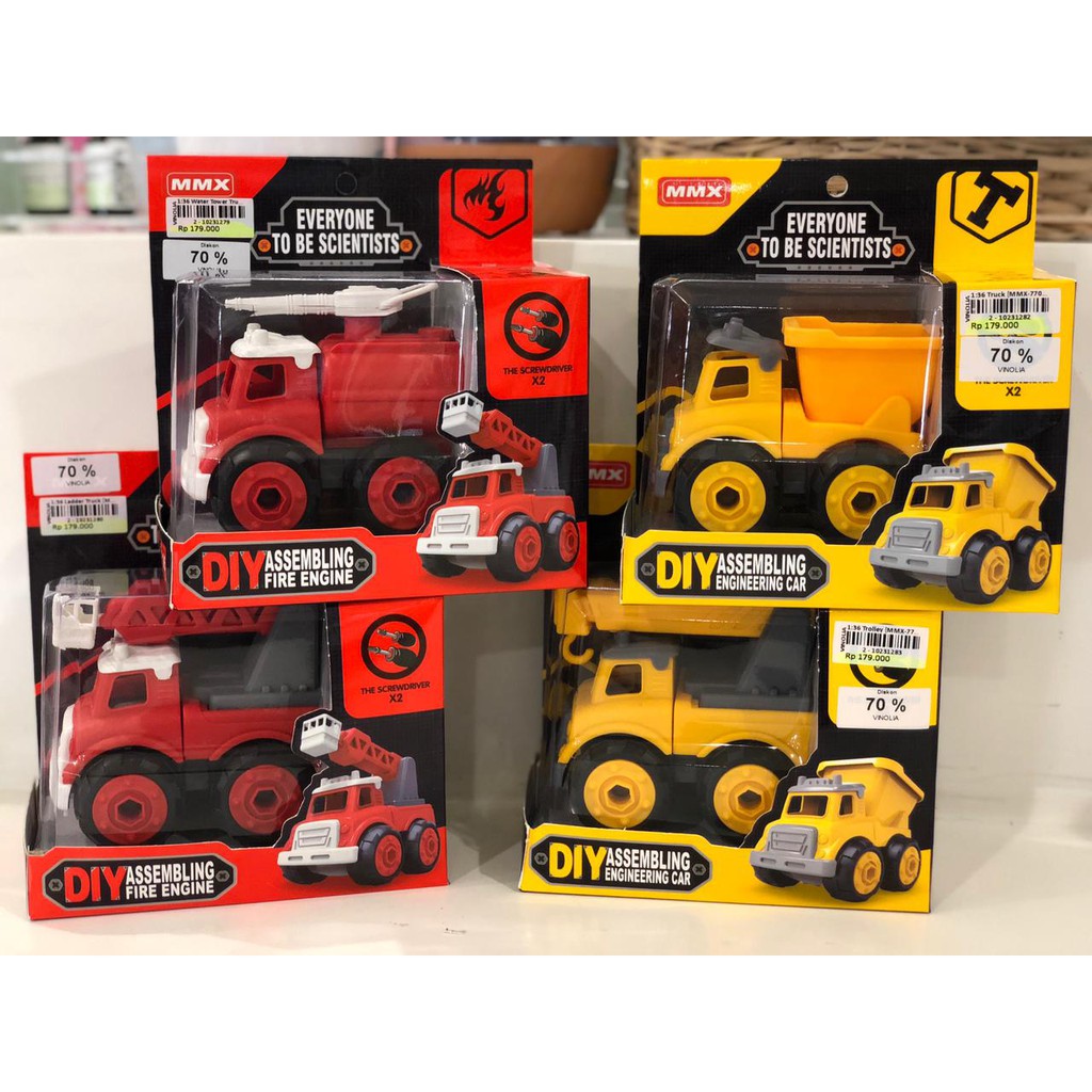 MMX DIY Assembling Engineering Car Truck