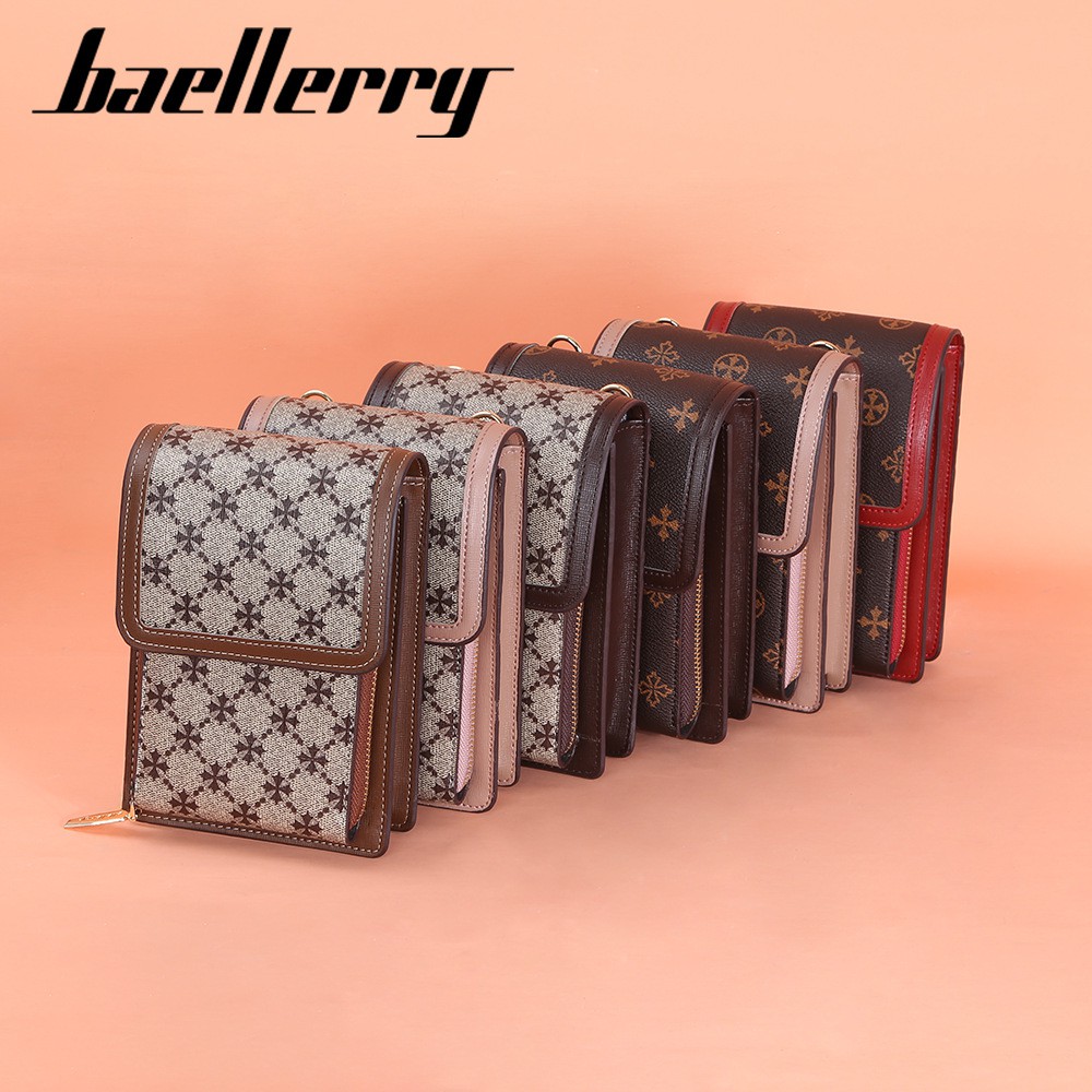 BAELLERRY N2362 Tas Selempang Wanita Tas Handphone Sling Bag PU Leather Premium WATCHKITE WKOS