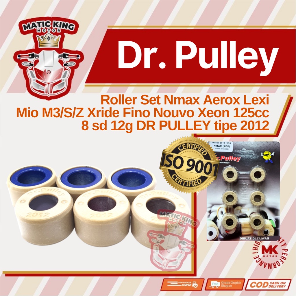 Roller Mio M3 / 125 Z Xeon 125 Lexi 125 GT125 All 125cc dr Pulley 8gr sd 12gr tipe 2012