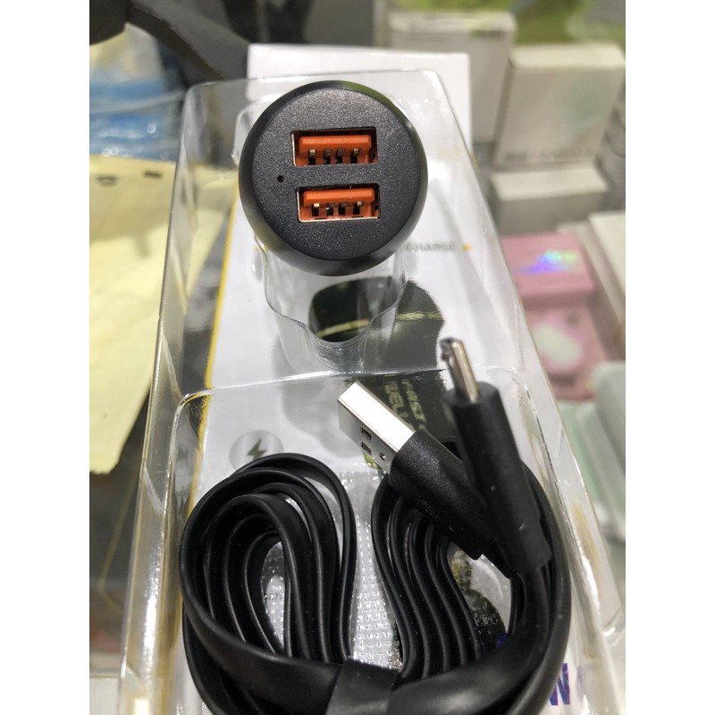 CAR CHARGER WELCOMM 36W 2 USB 3A