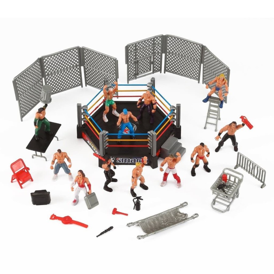miniatur wrestling arena playset wrestle mania royal rumble