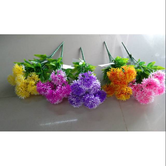 

Bunga pom pom plastik 6k