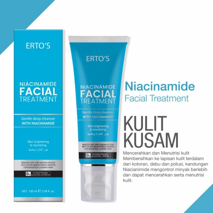 [ORI] Facial Treatment Series Niacinamide Perawatan Kecantikan Wajah Original BPOM - Biru 100ml