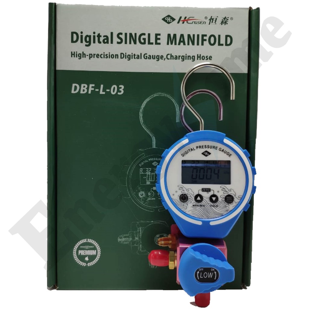 MANIFOLD SINGEL DIGITAL BIRU DBF-L-03 HENGSEN FOR FREON