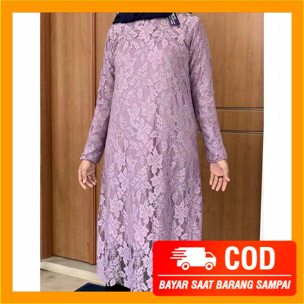 DM01 KEBAYA TUNIK BRUKAT ATASAN KEBAYA BROKAT TULANG