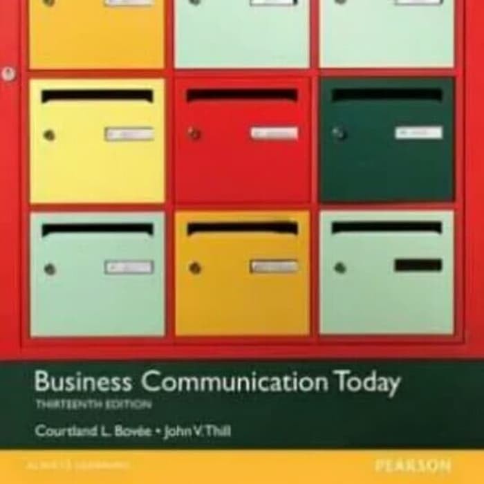 business communication today 13th edition bovee