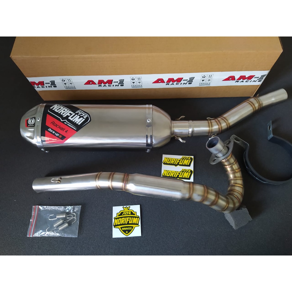 Kenalpot Knalpot Racing Norifumi Rocket Roket 4 Boreup Bore Up Ksr 110 Ksr Pro Ksr Racing