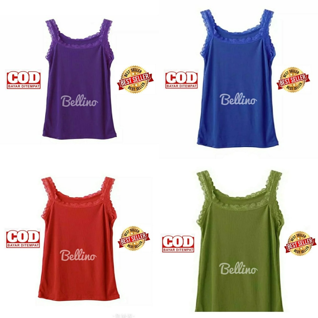 Kamisol Renda Jumbo Wanita Super Soft Fit XXL Camisol Renda Jumbo Viorano Tank Top Singlet Camisole Wanita Tanktop Big Size Super Soft Kaos Dalaman Tangtop Ukuran Besar Tang top Pakaian Dalam