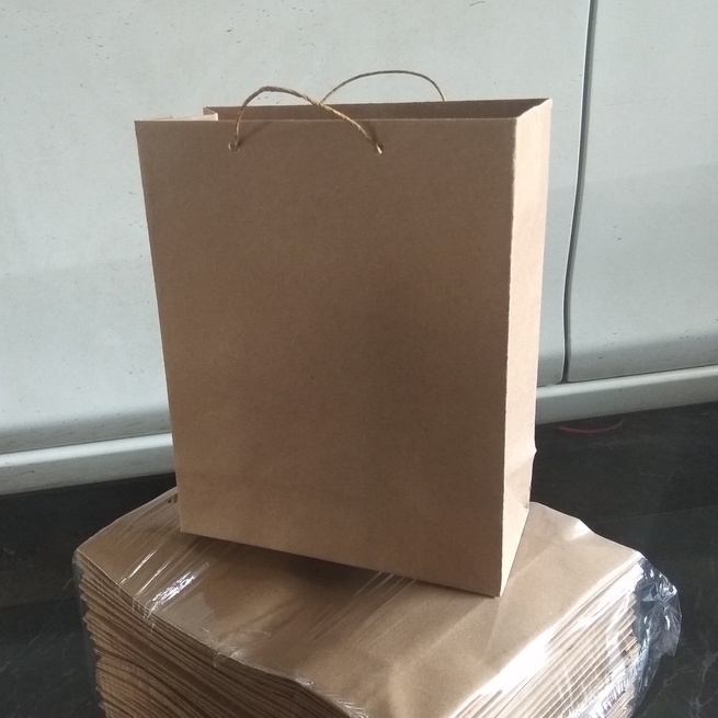 

paprbag tas kertas POLOS ukuran 25x10x30 cm